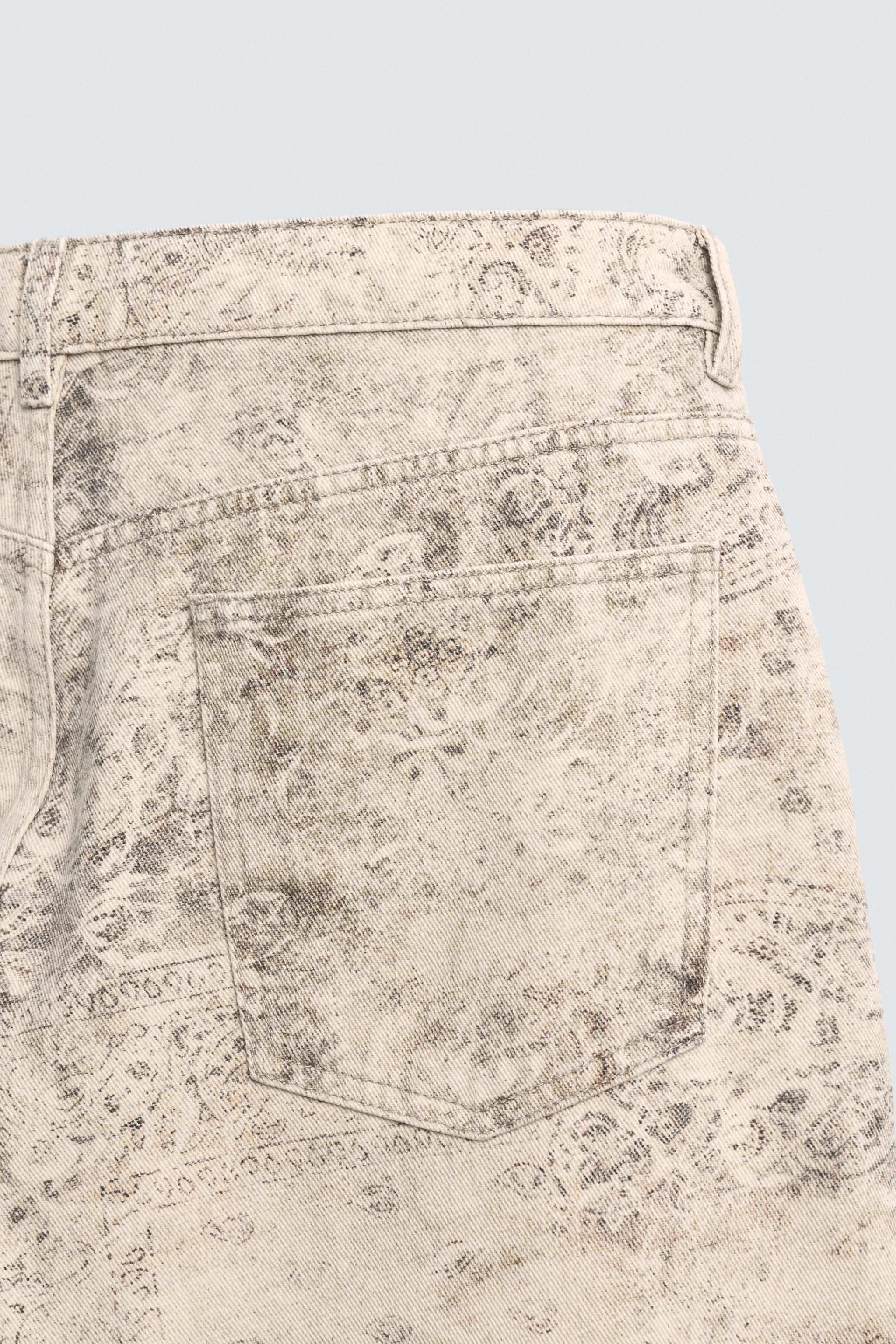 ABSTRACT PRINT BAGGY FIT PANTS